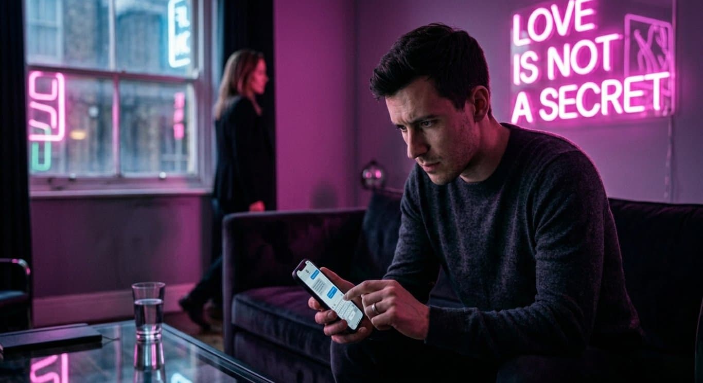 Man wondering if his girlfriend is cheating on him